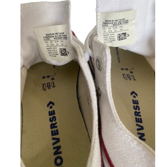 Converse Kids Chuck Taylor All Star Low Top Sneaker Optical White Size 13 - Picture 6 of 6